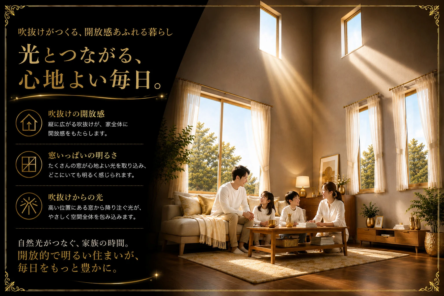 中の島B棟新築住宅 リビングイメージ