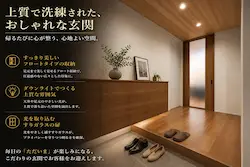 札幌市豊平区平屋新築住宅 玄関イメージ