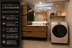 札幌市豊平区平屋新築住宅 外観イメージ 夜