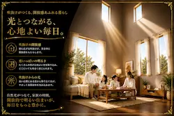 札幌市豊平区中の島B棟新築住宅 リビングイメージ