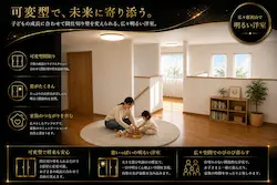 札幌市豊平区中の島B棟新築住宅 2階イメージ