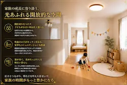札幌市豊平区中の島A棟新築住宅 2階洋室イメージ