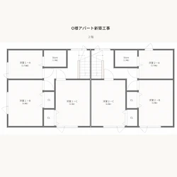 札幌市豊平区新築住宅 2階間取り図