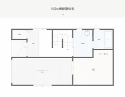 川沿A棟新築住宅 1階間取り図